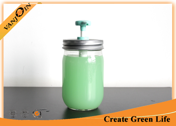 70mm Mason Jar Pump Lid  Glass Bottle Lids With Spray For Shampoo