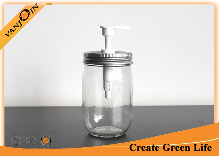 70mm Mason Jar Pump Lid  Glass Bottle Lids With Spray For Shampoo