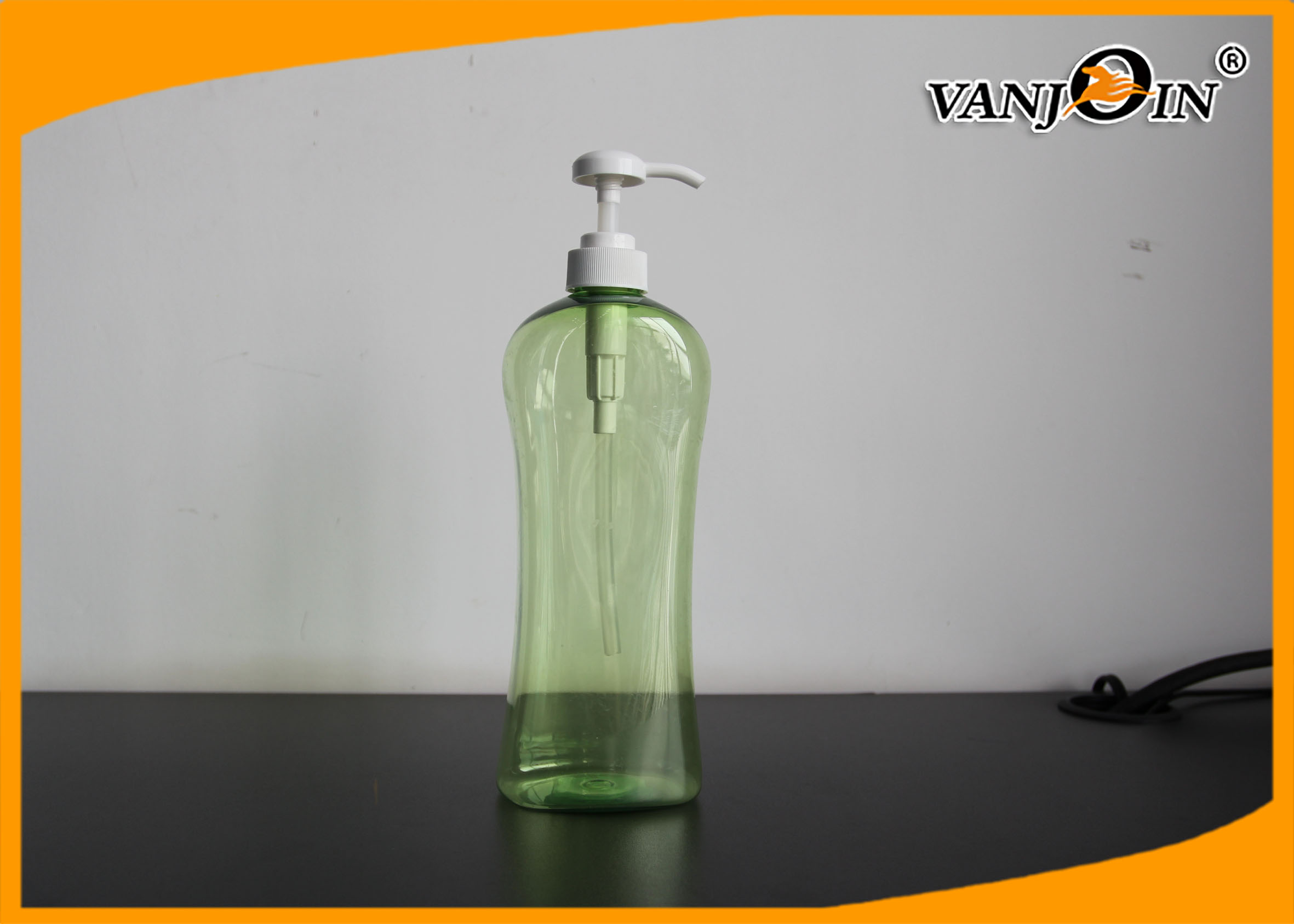 Light Green 1000ml Plastic Cosmetic Bottles ,  1L PET Lotion Bottle