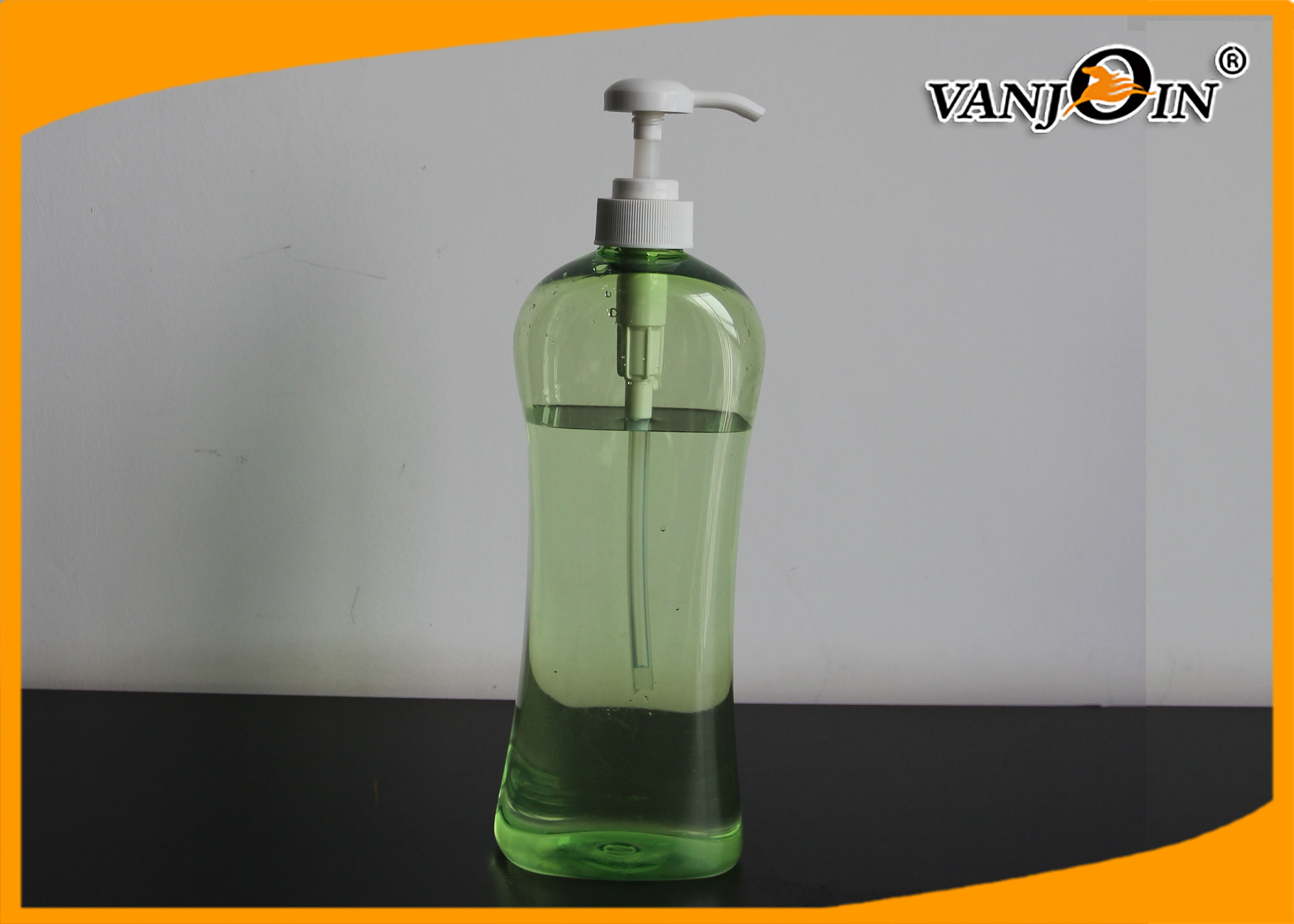 Light Green 1000ml Plastic Cosmetic Bottles ,  1L PET Lotion Bottle