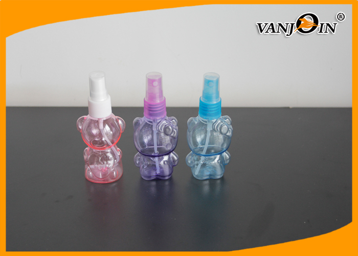 Small Empty 60ml/2oz Bear Shaped Plastic Cosmetic Bottles With Sprayer