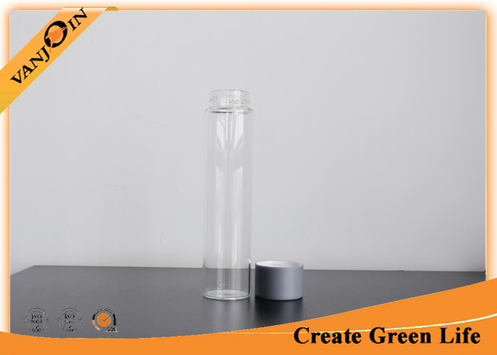 400 ml Voss Style Mineral Water Glass Beverage Bottles with Screw Plastic Cap