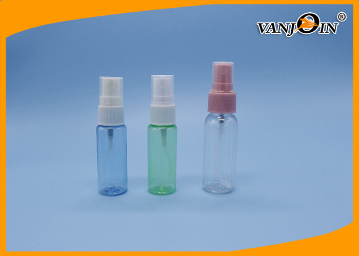 Amber / Clear / Cobalt Blue 35ml Plastic Spray Bottle For Medicinal Liquid / Floral Water