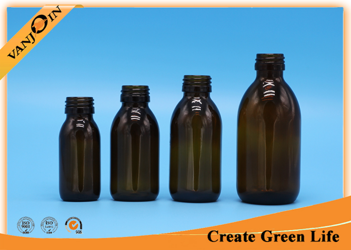 125ml Amber Essential Oil Glass Bottles For Syrup And Cold Brewed Coffee