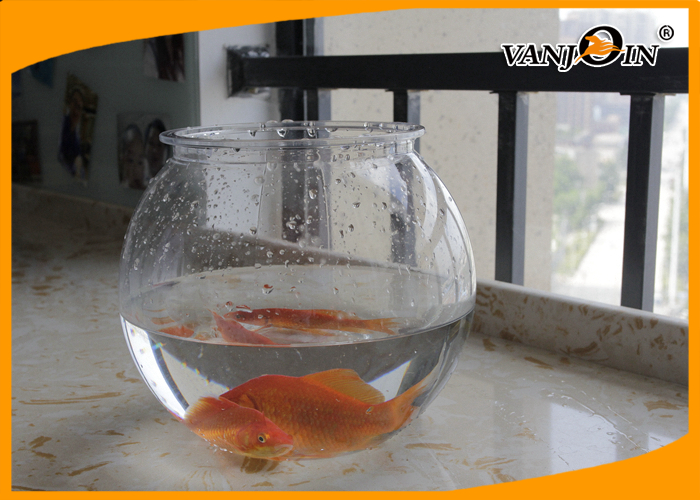 Pet Products 2800ml/93OZ Plastic Fish Bowl Aquarium Tank Mini Elegant Table Accessories