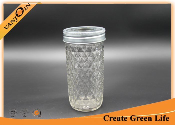 86mm Deep Zink Mason Jar / Bottle Lids With Hole , Lightweight