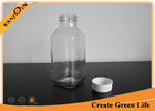 China 12oz Customized Airtight  French Square Glass Bottles With Sealed Plastic Cap factory