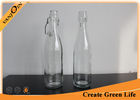China Sealable Glass Beverage Bottles with Lids , Clear 500ml Liquid Packaging Specialty Glass Bottles factory