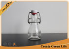 China Wedding Favor 80ml Clear Glass Bottle With Swing Top , Small Glass Beverage Containers factory