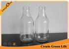China Kitchenware 16oz Empty Glass Bottle for Sauce Preserving With Black Screw Lids company