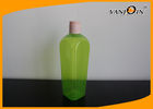 China 350ML Green Square Plastic Cosmetic Bottles / PET Shower Gel Lotion Bottle with Screw Cap company