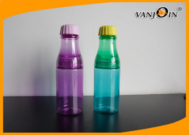 Small Safe Plastic Drinking Bottles / Custom Multi Color Recycle Plastic Bottles for Water