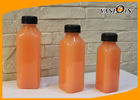 China 350ml 500ml Plastic French Square Juice Bottle For Cold Pressed Juice factory