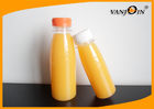 China 220ml / 330ml PET Juice Bottles / BPA free Small Plastic Bottles with Lids factory