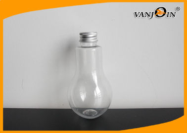 Empty Plastic Juice Bottles 200ml Bulb Shape PET BPA Free Water Bottles with Caps