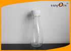 China 150ML Pear Shaped Clear Plastic Juice Bottles / Beverage Packaging PET Bottles Wholesale factory