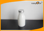 China Oval Round Transparent PET Plastic Juice Bottles with Screw Caps for Milk or Beverage factory