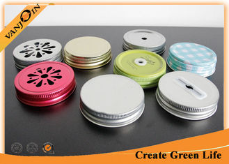 China Screwing Type 70mm Tin Bottle Lids For Glass Mason Jar , Mason Jars Bottle Caps supplier