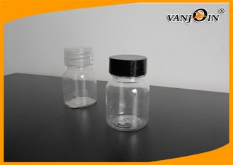 China 30ml Empty PET Cosmetic Bottles with Black Screw Cap Plastic Container Cosmetic Jars supplier