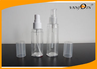 China 70ml Transparent PET Cosmetic Bottles with Caps and Pumps Small Plastic Containers supplier