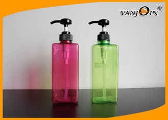 China 350ml - 600ml French Square PET Cosmetic Bottles Skin Care Products Liquid Plastic Bottles supplier