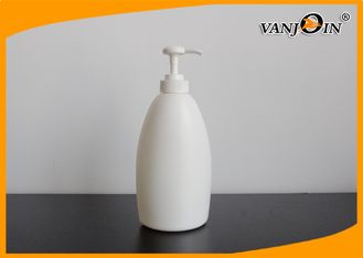 China Custom Empty 400ml White Plastic Cosmetic Bottles with Foam Pump , Plastic Squeeze Bottles supplier
