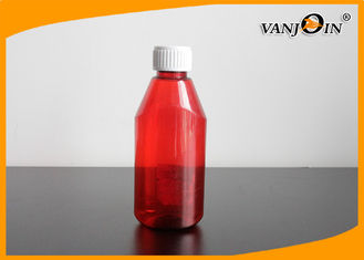 China 180ml PET Amber Plastic Bottles for Medicine with Childproof Cap for Pharmaceutical Liquid supplier