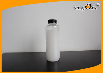 China 450ml Clear Plastic Juice Bottles Wholesale with Black Screw Cap , Custom PET Plastic Bottles supplier