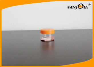 China Small 7ML Clear Plastic Cream Jar with Cap , Small Plastic Jars with Lids Eco-friendly supplier