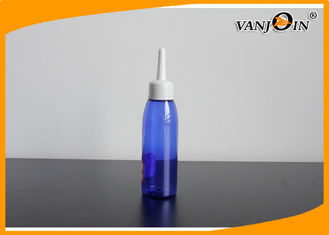 China 65ml Cobalt Blue Oval Plastic Pharmacy Bottles for Liquid Medicines Packaging supplier