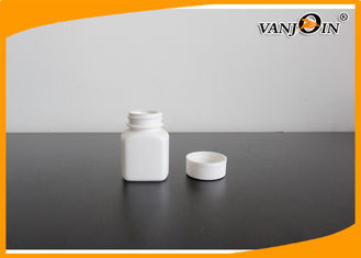 China 30ml Food Grade White French Square Plastic Medicine Bottles Pharmaceutical Container supplier