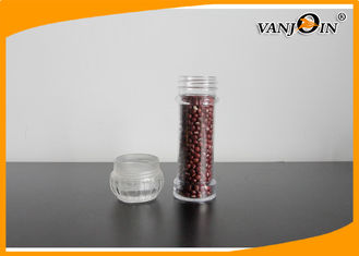 China 100ml Salt and Pepper Mills Spice Clear Plastic Food Containers / Plastic Jar with PC cap supplier