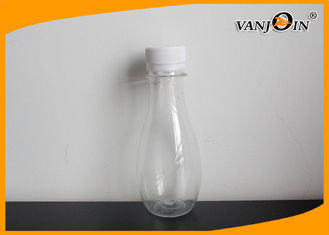 China 150ML Pear Shaped Clear Plastic Juice Bottles / Beverage Packaging PET Bottles Wholesale supplier