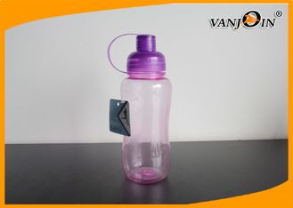 China BPA Free 550ml Purple Empty Plastic Drink Bottles with Caps , Sports Drinking Bottles supplier