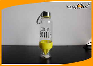 China Clear Infuser Lemon Fruit Juice Plastic Drink Bottles BPA Free Custom Plastic Bottles supplier