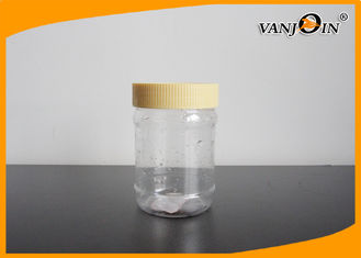 China 350ML Food Grade BPA FREE Plastic Food Jars , PET Honey Peanut Butter Jar Wide Mouth supplier