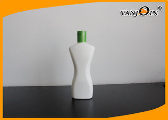 China Custom Plastic Cosmetic Bottles / HDPE Plastic White Shampoo Bottles 260ML supplier