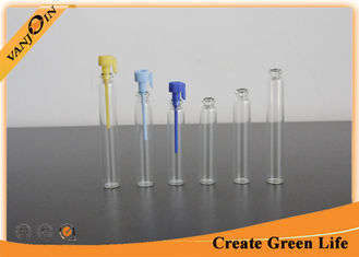China 2ml Clear Miniature Glass Bottles Glass Perfume Vials With Sticks , Glass Spice Vials supplier