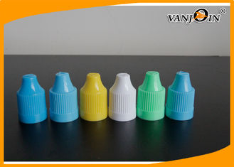 China Custom High Covers PP Plastic E-cig Liquid Bottle Lids Blue White Yellow for 5ml - 50ml Bottles supplier