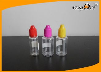 China Empty Clear E-cig Liquid Bottles Recycling Plastic Liquid Containers 20ml 30ml supplier