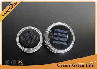 China Decorative 70mm / 86mm LED Solar Lids for Bottles , High End Black Lids for Lighting supplier