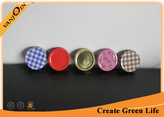 China 70mm Colorful Bottle Lids  With Rubber Seal for Regular Mouth Mason Jar 16mm Height supplier