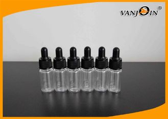 China 10ml PET Essential Oil Bottle Empty Transparent Plastic E - Dropper supplier