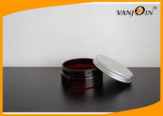 China 150ML Brown Plastic Cream Jar Screw Caps Suitable For Hair Wax 39*91mm supplier