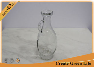 China Kitchen Glass Oil Bottle With Small Handle 216g 270ml 72mm Max Diameter supplier