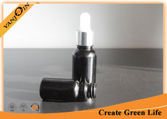China 10ml Black Essential Oil Glass Bottles With Eye Dropper Cap Master Box Package supplier