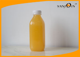 China BPA free 38mm Neck Square 500ml Clear Plastic Juice Bottles With Logo Pringting supplier