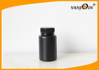 China Medical 120cc HDPE Black Plastic Pharmacy Bottles , Medicine Pill Bottles supplier