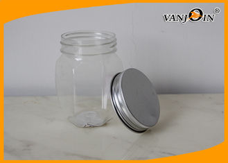 China Custom PET Plastic Empty Honey Jars / Food Grade Plastic Bottles For Honey supplier