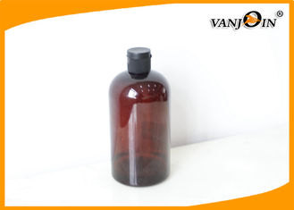China Colored PET Cosmetic Bottles , Personal Care Plastic Boston Bottle 500ml supplier
